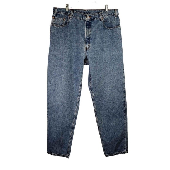 Levis Jeans Mens 40X34 Tall Blue Loose Fit Vintage 90s Skate Y2K Zip - Picture 2 of 10